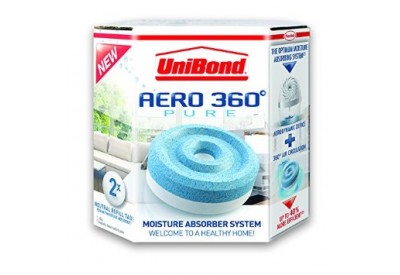 UniBond Aero 360 PURE Moisture Absorber System Neutral Refill Tabs x 2